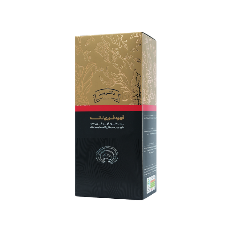 کافه لاته با قارچ گانودرما ۲۰ عددی